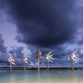 Cloudy skies along Cairns esplanade